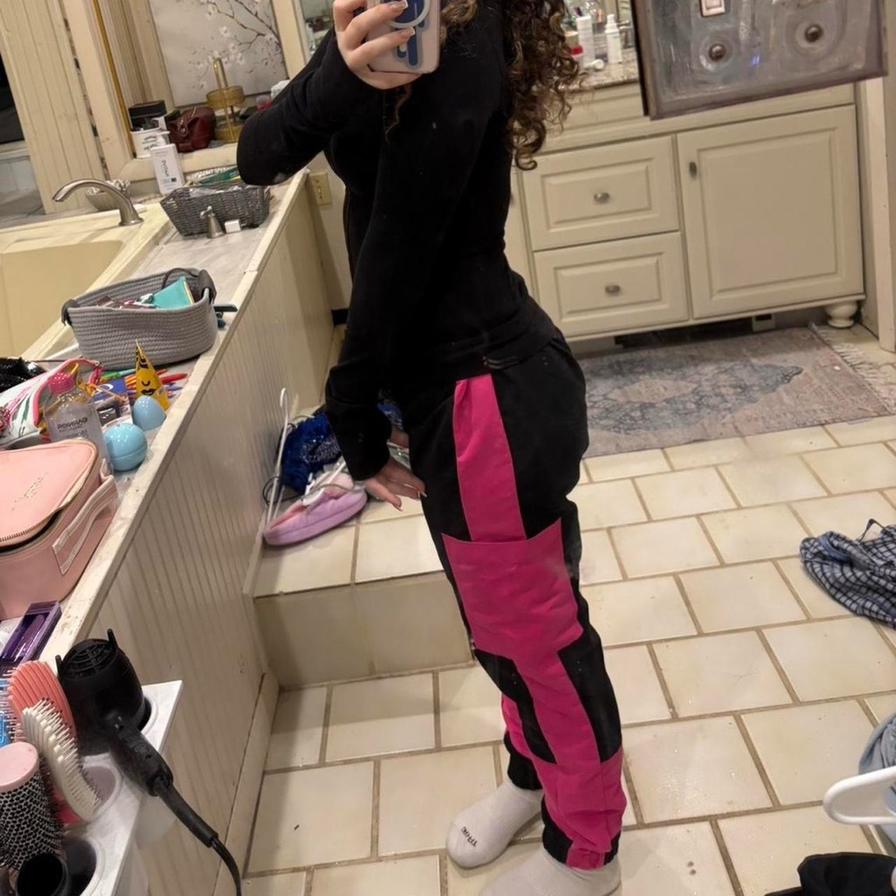 Balera Black and Pink Women's Pantsuit